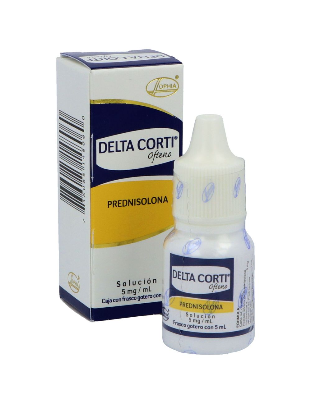 Delta Corti Ofteno 0.5% Caja Con Frasco Gotero Con 5 mL Delta Corti Ofteno 0.5% Caja Con Frasco Gotero Con 5 mL
