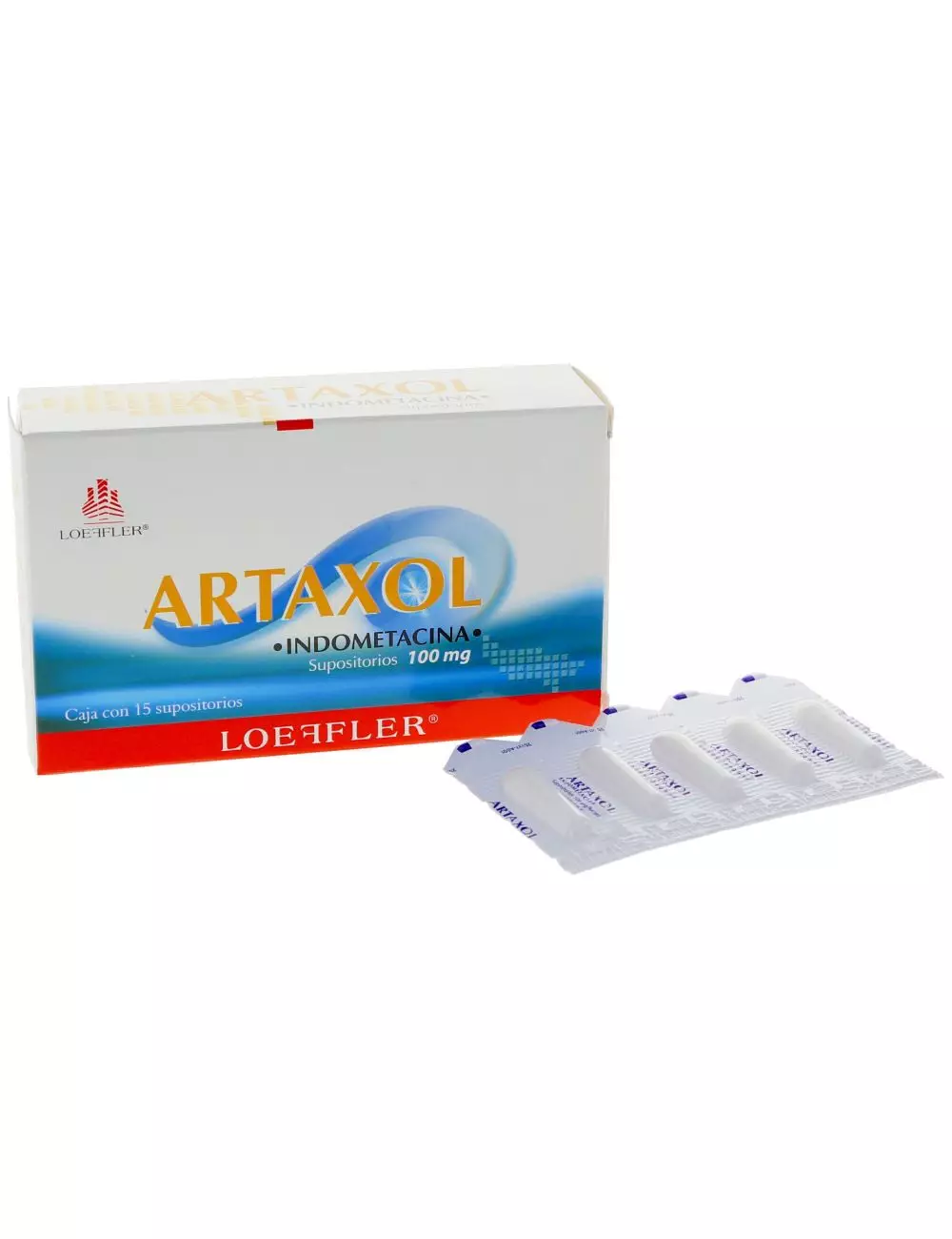 Artaxol 100 mg Caja Con 15 Supositorios