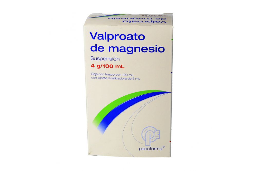 Valproato De Magnesio Suspensión 4 g Caja Con Frasco Con 100 mL