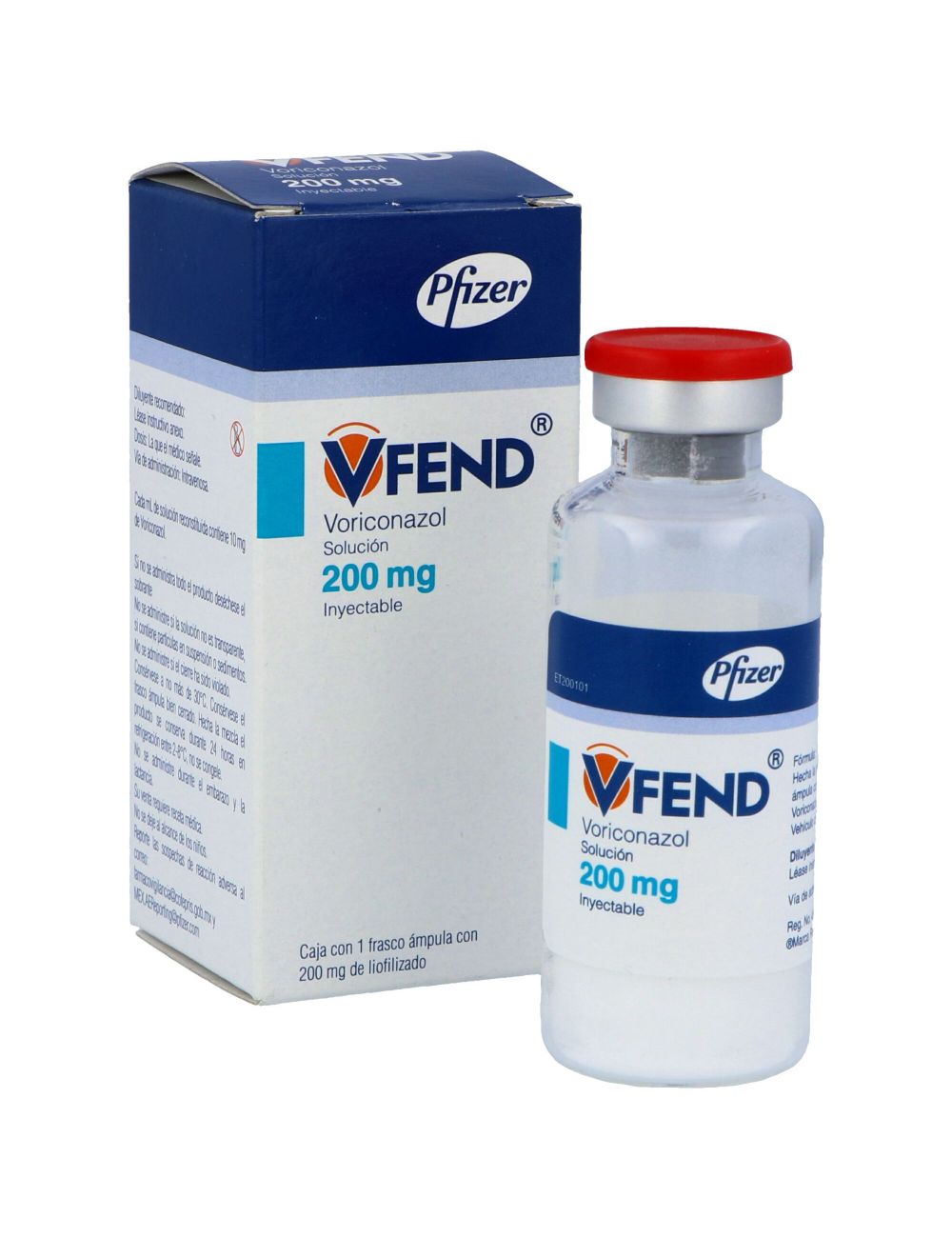 Vfend Solución Inyectable 200 mg Caja Con Frasco Ámpula Vfend Solución Inyectable 200 mg Caja Con Frasco Ámpula