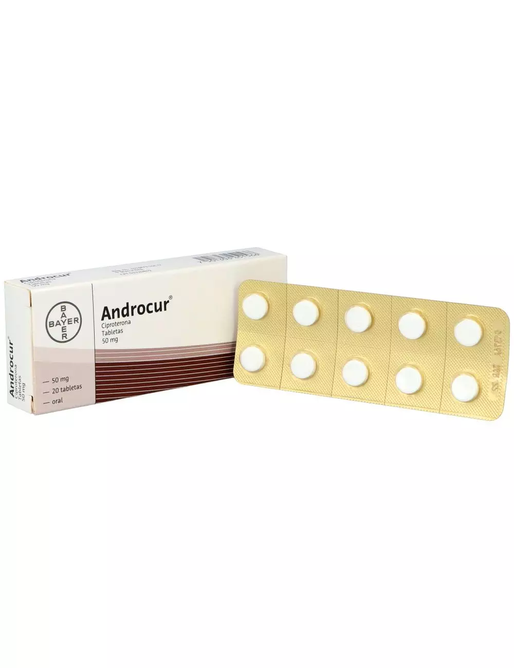 Androcur® 50 mg (Ciproterona) - 20 Tabletas - Bayer