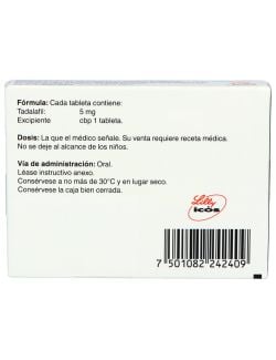 Cialis® 5 mg (Tadalafil) - 28 Tabletas - Lilly