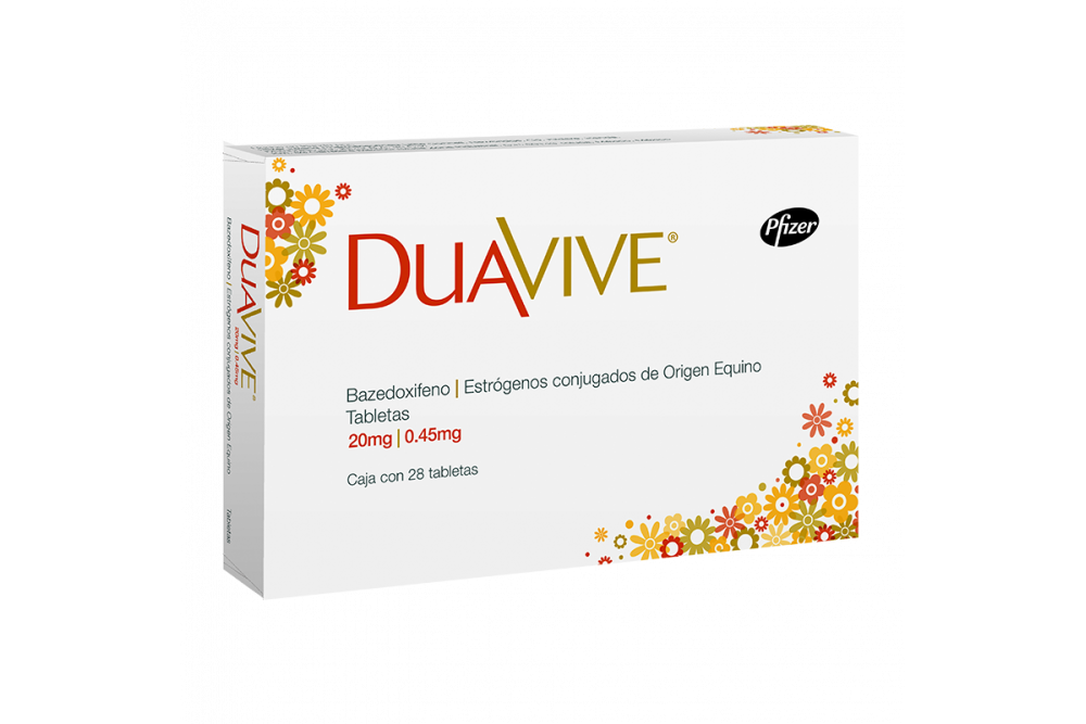 Duavive 20 mg/ .450 mg Con 28 Tabletas