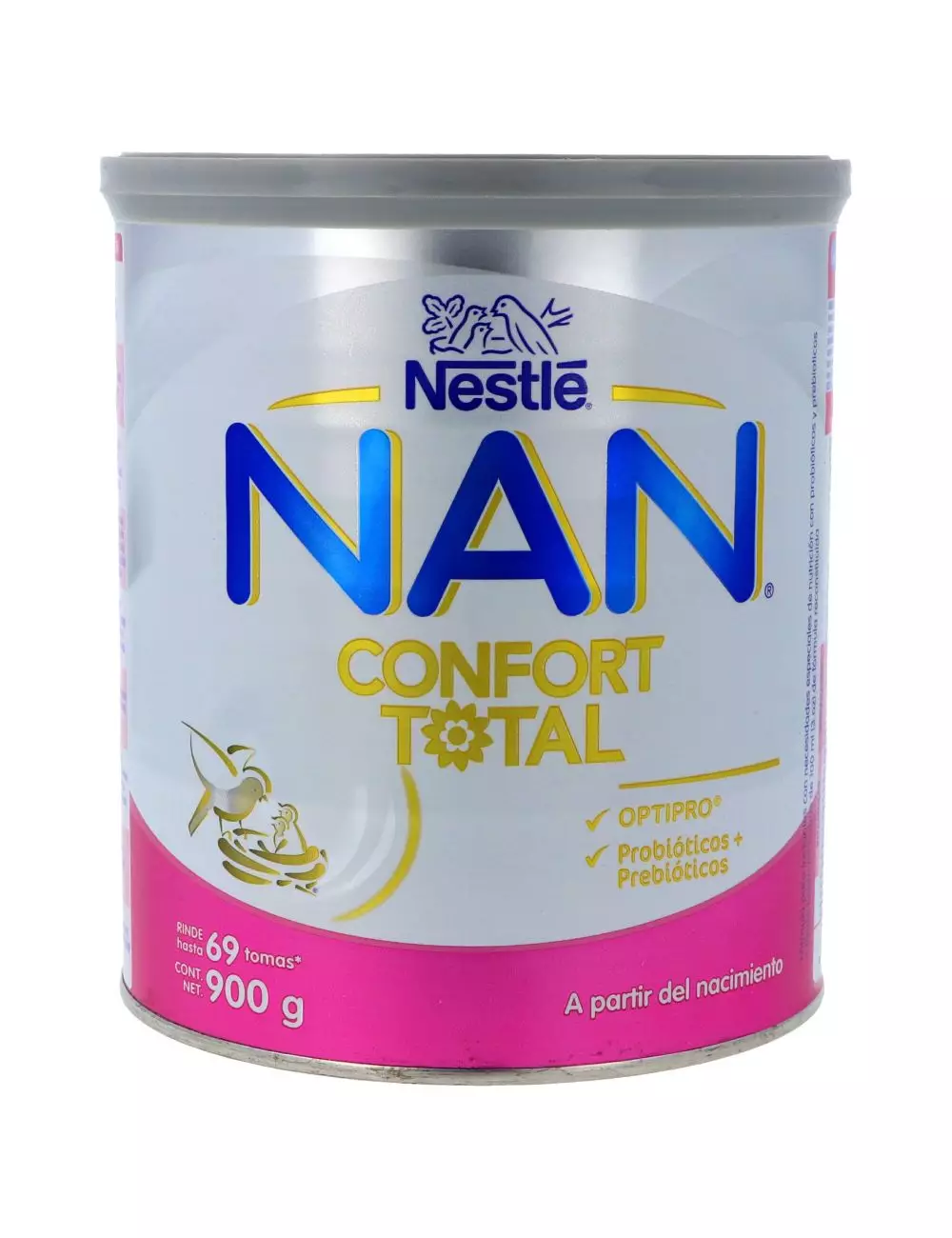 Nan 2 Confort Total 1-3 años lata con 900g polvo