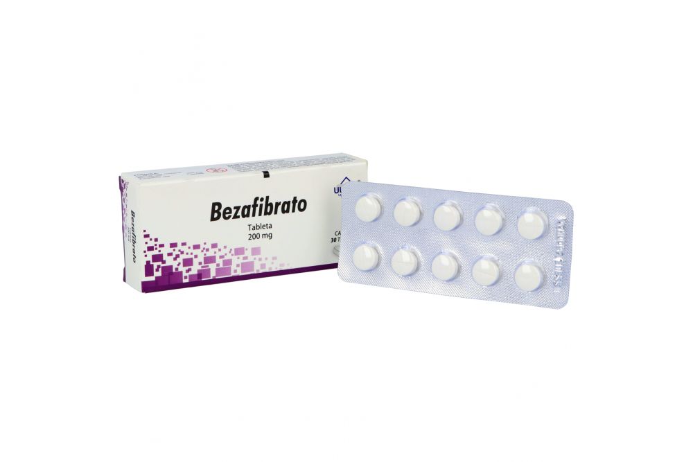 Bezafibrato 200 mg Caja Con 30 Tabletas.