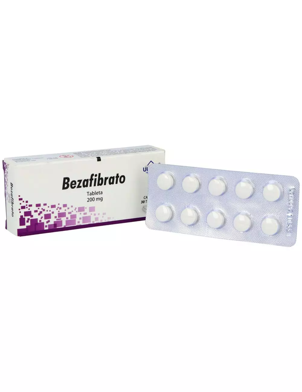 Bezafibrato 200 mg Caja Con 30 Tabletas.