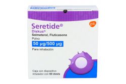 Seretide Diskus 50 mcg /500 mg Caja Con Dispositivo Inhalador Con 60 Dosis