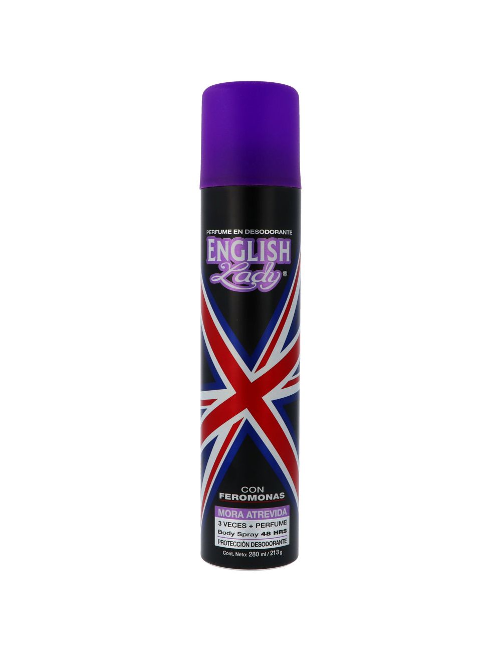 Desodorante En Aerosol Para Mujer English Lady Mora Atrevida Lata Con 280 mL Desodorante En Aerosol Para Mujer English Lady Mora Atrevida Lata Con 280 mL