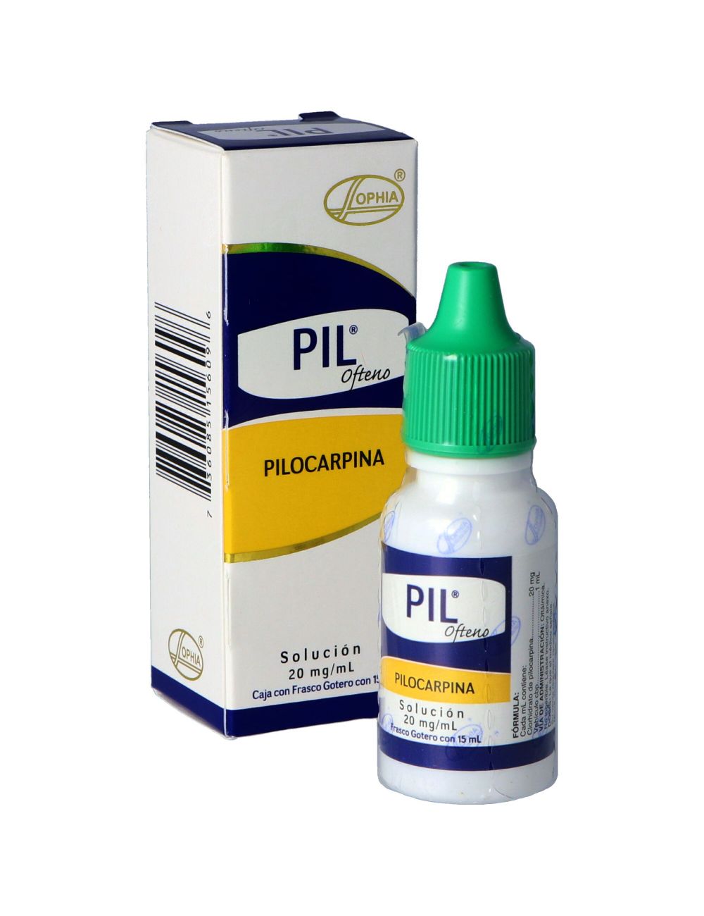 Pil Ofteno Solución 2% Caja Con Frasco Gotero Con 15 mL Pil Ofteno Solución 2% Caja Con Frasco Gotero Con 15 mL