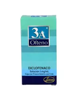 3-A Ofteno 1 mg / mL Caja Con Frasco Gotero Con 5 mL