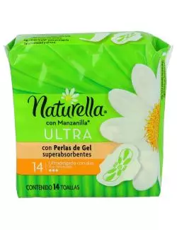 Toallas Sanitarias Naturella Con Manzanilla Ultra Empaque Con 14 Piezas