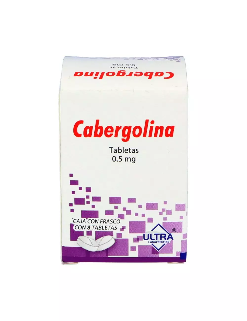 Cabergolina 0.5 mg Caja Con Frasco Con 8 Tabletas