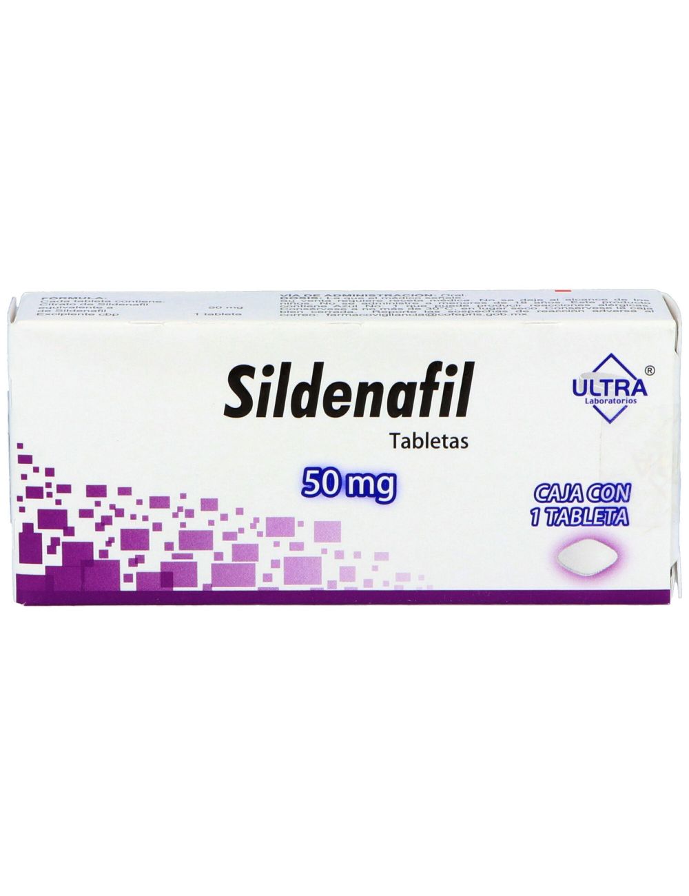 Sildenafil 50 mg 1 Caja Con 1 Tableta