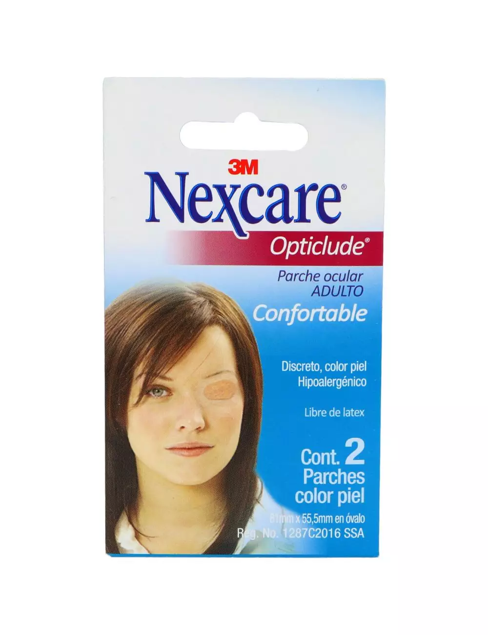 Parche Ocular Adulto Nexcare Opticlude Empaque Con 2 Piezas Color Piel