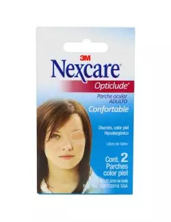 Parche Ocular Adulto Nexcare Opticlude Empaque Con 2 Piezas Color Piel