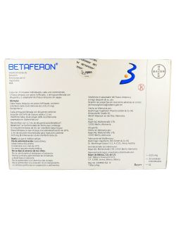 Betaferon® (Interferón beta 1-b) 8 MUI - Caja con 15 Envases - Bayer