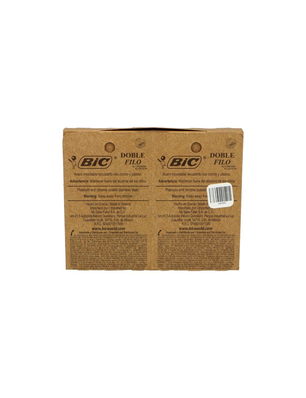 Hoja Desechable BiC Chrome Platinum Empaque Con 50 Piezas Hoja Desechable BiC Chrome Platinum Empaque Con 50 Piezas