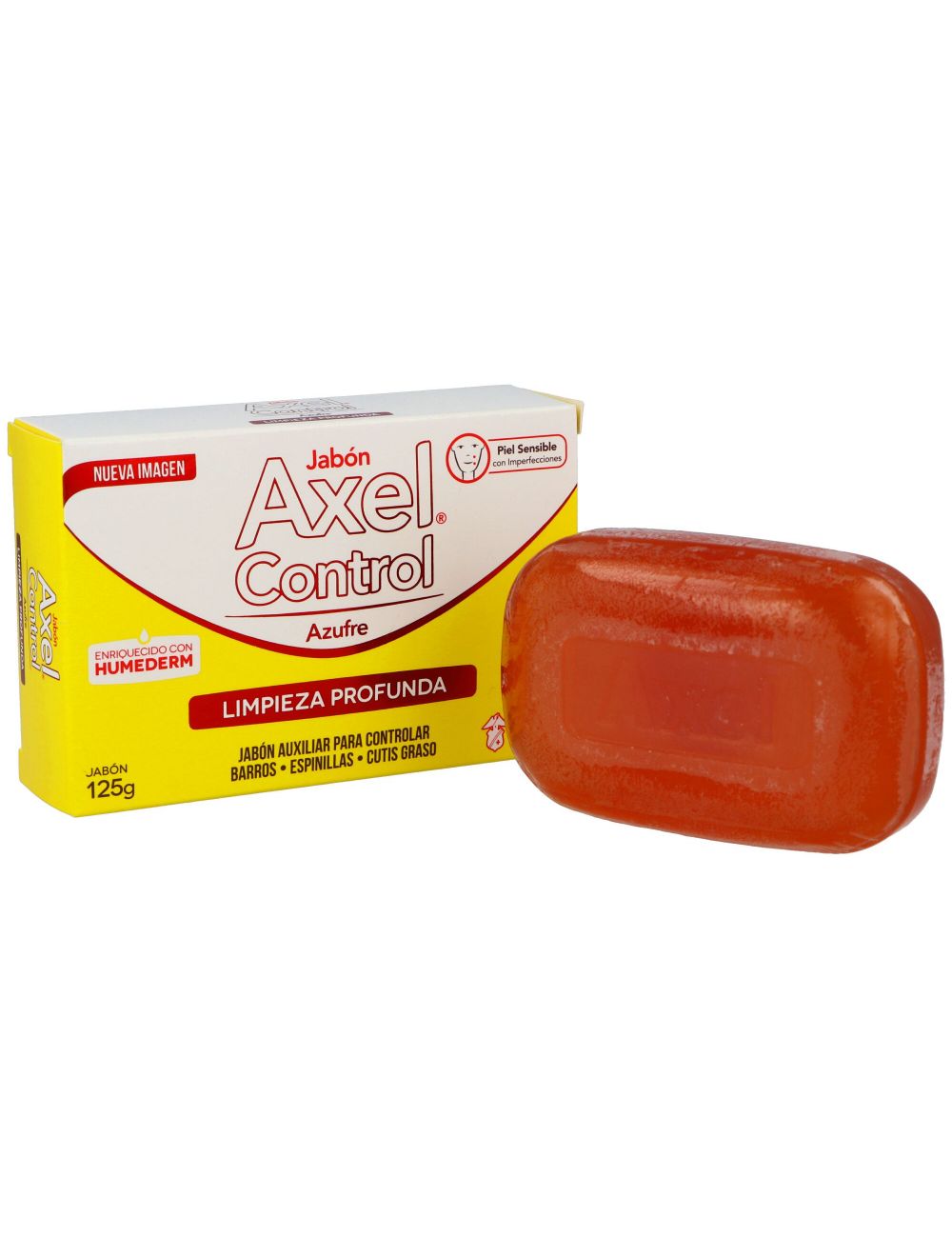 Jabón Axel Control Azufre Caja Con Barra Con 125 g Jabón Axel Control Azufre Caja Con Barra Con 125 g