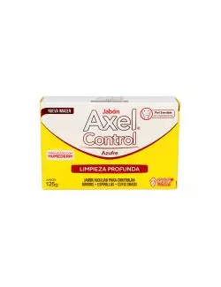 Jabón Axel Control Azufre Caja Con Barra Con 125 g