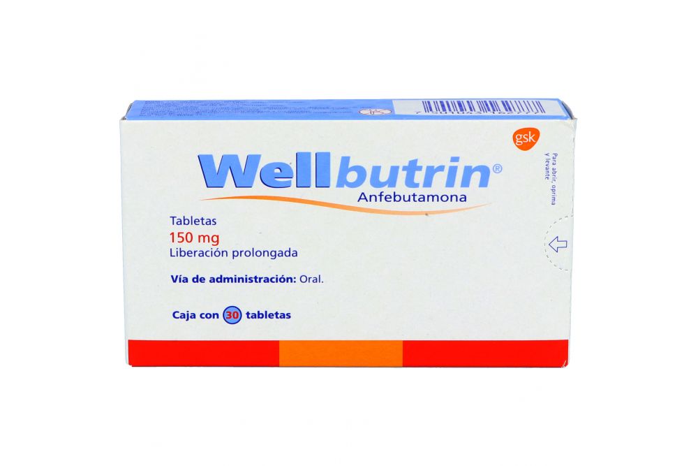 Wellbutrin 150 mg Caja Con 30 Tabletas