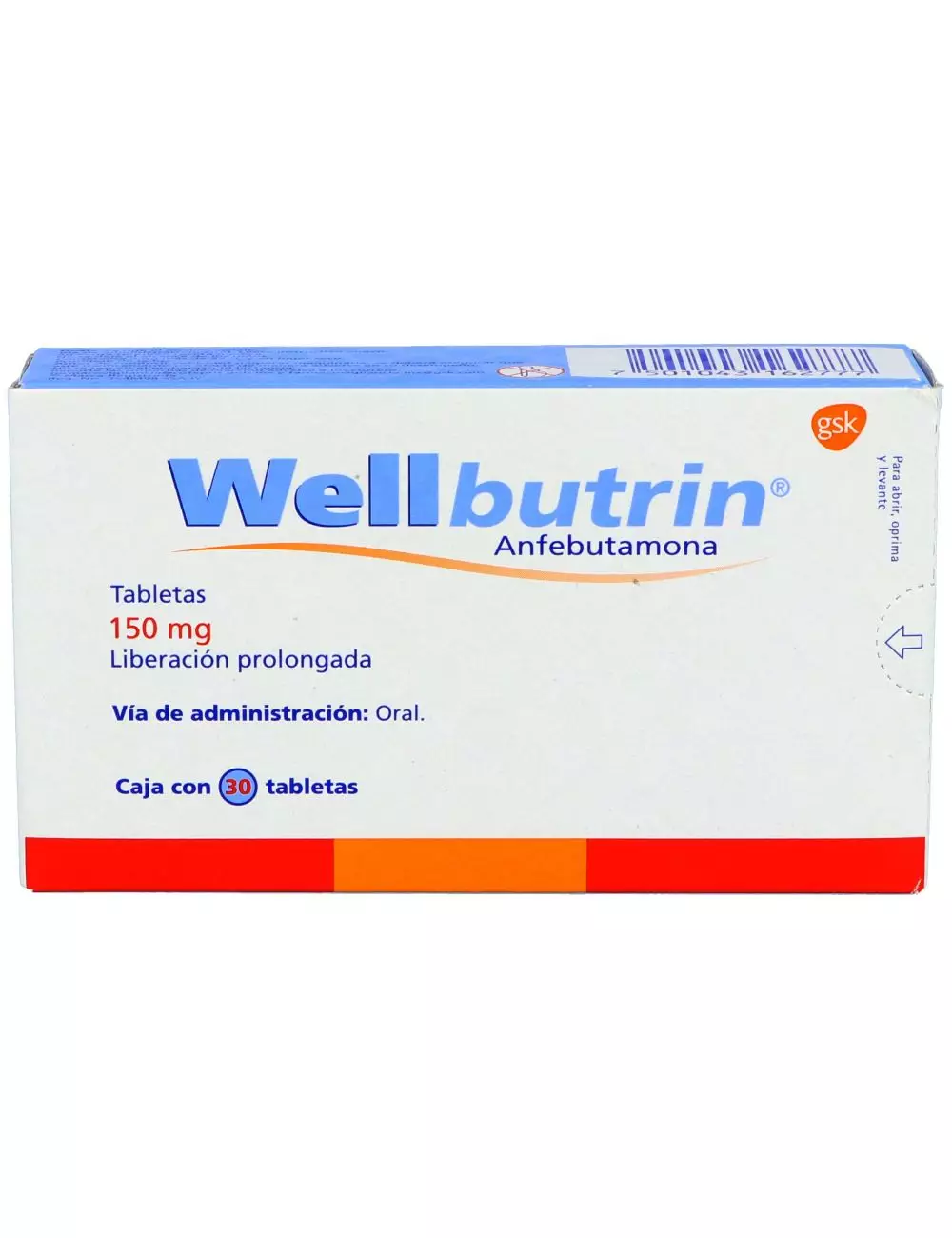 Wellbutrin 150 mg Caja Con 30 Tabletas