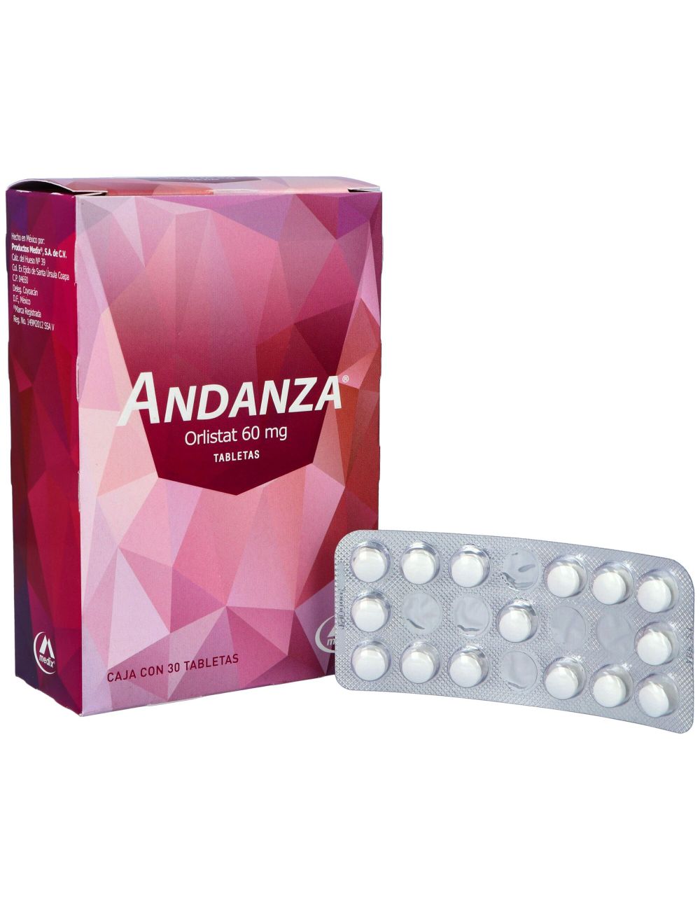 Andanza 60 mg Caja Con 30 Tabletas