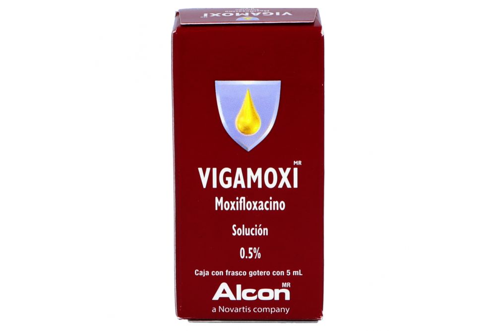 Vigamoxi Solución 0.5% Caja Con Frasco Gotero Con 5 mL
