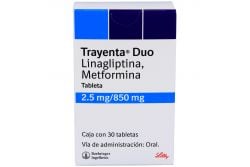 Trayenta Duo 2.5 mg /850 mg Caja Con 30 Tabletas