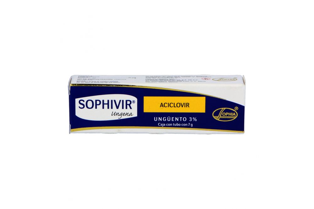 Sophivir Ungena Ungüento 3% Caja Con Tubo Con 7 g