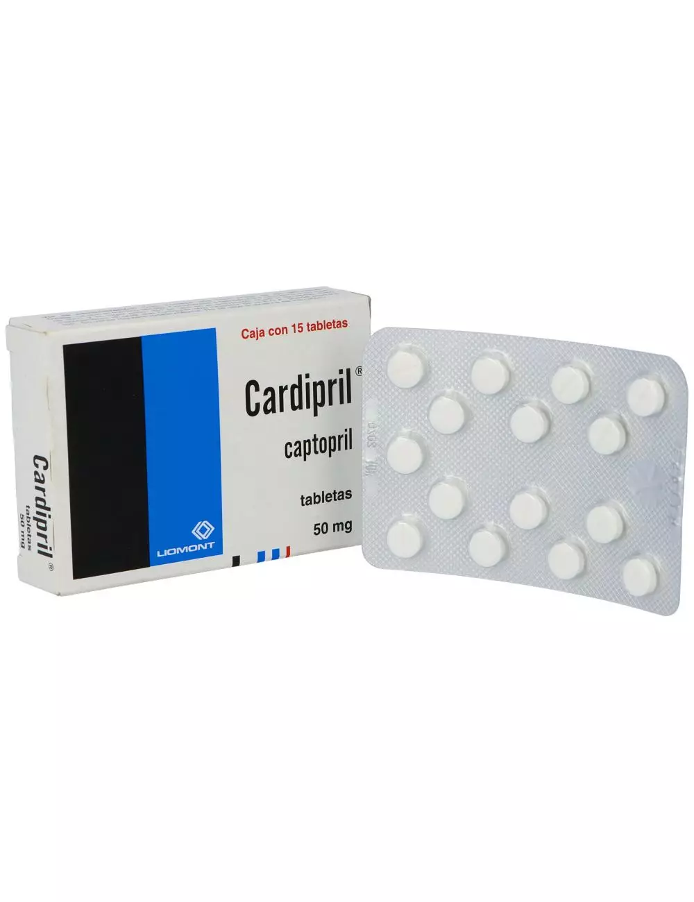 Cardipril 50 mg Caja Con 15 Tabletas