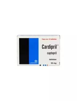 Cardipril 50 mg Caja Con 15 Tabletas