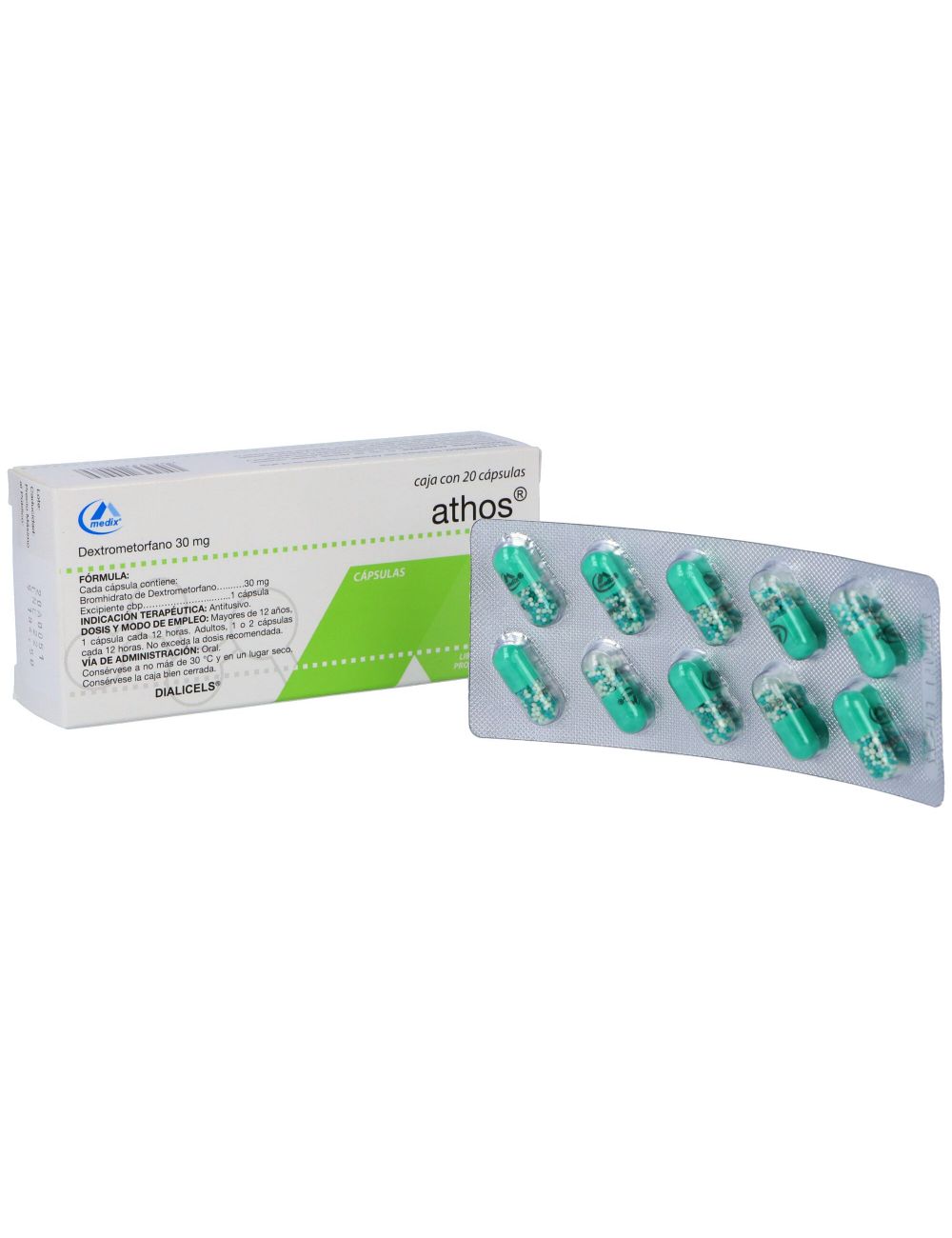 Athos 30 mg Caja Con 20 Cápsulas Athos 30 mg Caja Con 20 Cápsulas