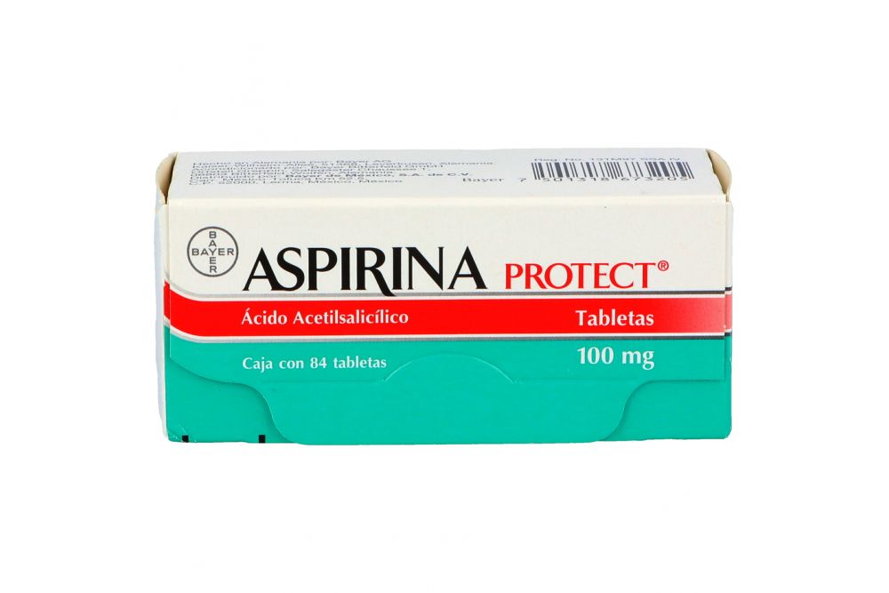 Aspirina Protect 100 mg Caja Con 84 Tabletas