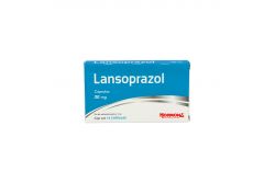 Lansoprazol 30 mg caja con 14 cápsulas