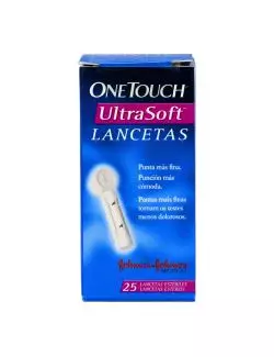 One Touch Lancetas Ultra-Soft Caja Con 25 Lancetas