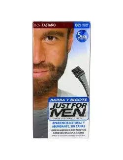 Tinte Just For Men Barba Y Bigote Color Castaño B-35