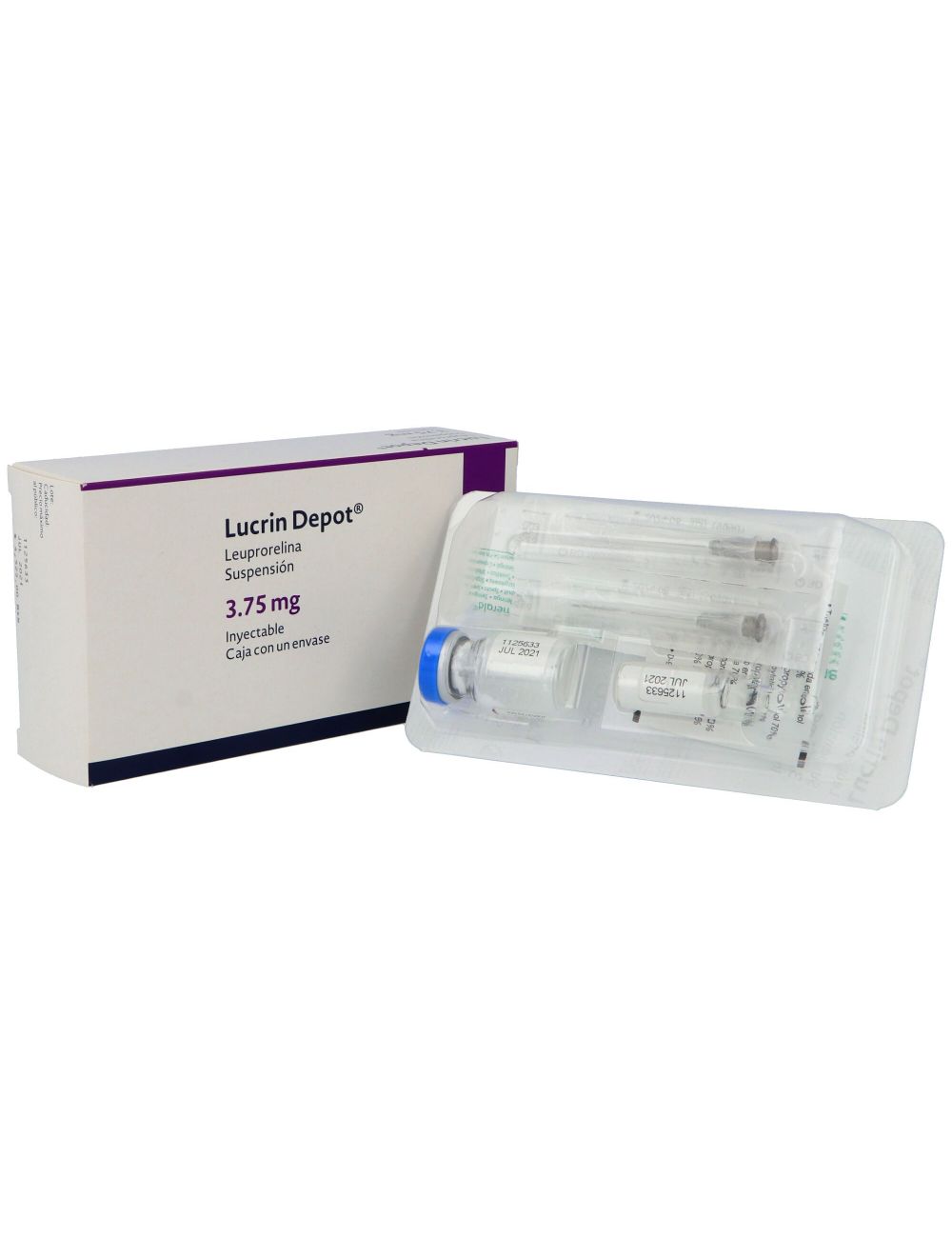 Lucrin Depot 3.75 mg Suspensión Inyectable Caja Con 1 Frasco Ámpula 1 Ampolleta Y 1 Jeringa Lucrin Depot 3.75 mg Suspensión Inyectable Caja Con 1 Frasco Ámpula 1 Ampolleta Y 1 Jeringa
