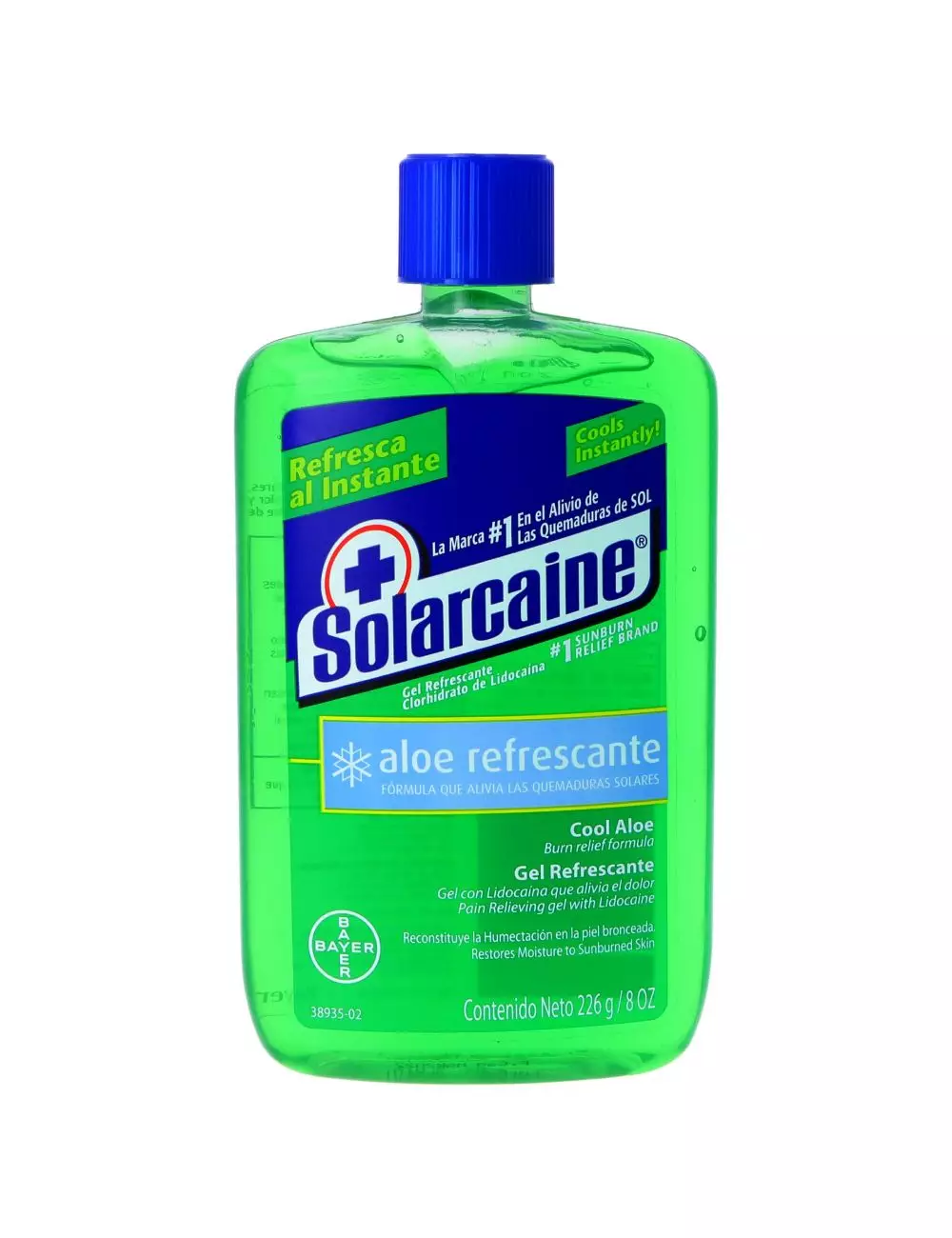 Solarcaine Gel Refrescante Con Lidocaína Botella Con 226 g