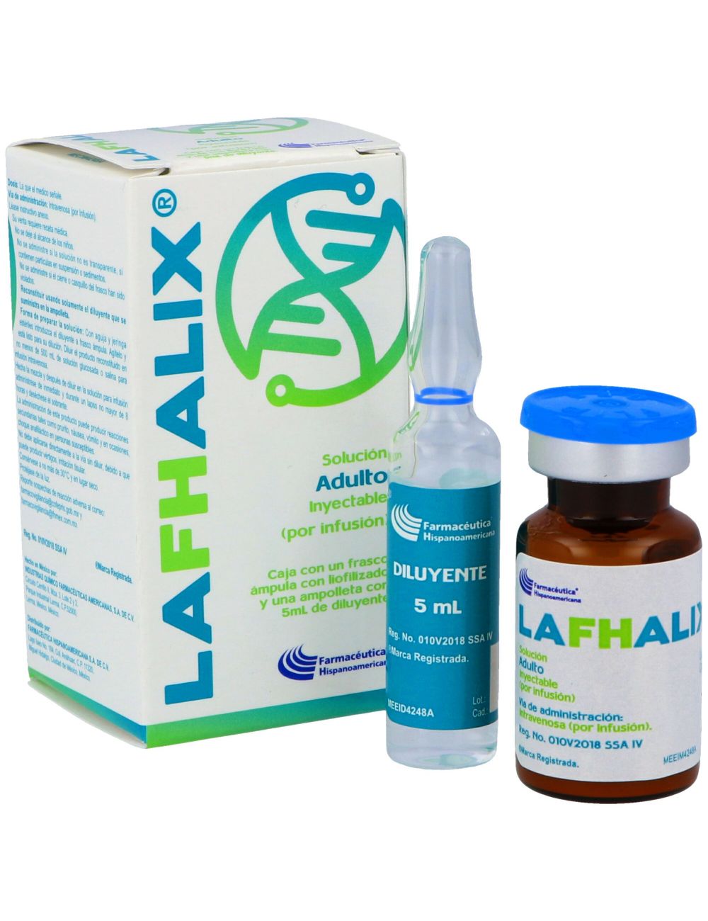 Lafhalix Solución Caja Con Frasco Ámpula Y Ampolleta Con 5 mL Lafhalix Solución Caja Con Frasco Ámpula Y Ampolleta Con 5 mL