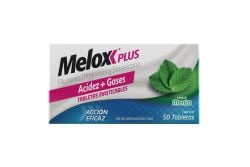 Melox Plus Caja Con 50 Tabletas Masticables Sabor Menta
