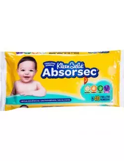 Kleen Bebé Absorsec Paquete Con 40 Toallitas Húmedas