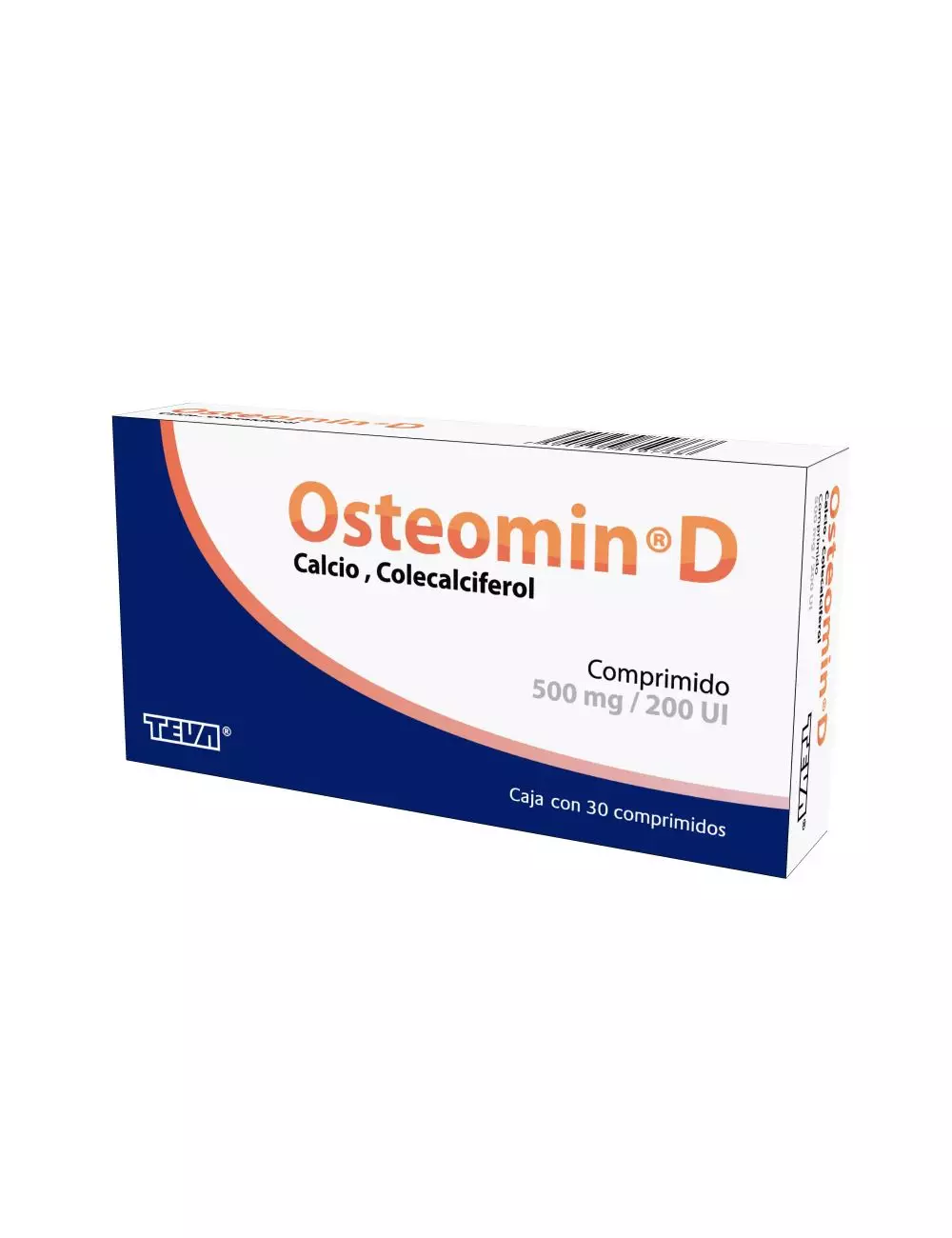 Osteomin D 500 mg / 200 UI Caja Con Envase Con 30 Comprimidos