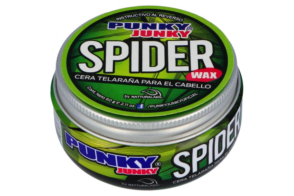 Punky Junky Spider Cera Cabello Lata Con 50 g