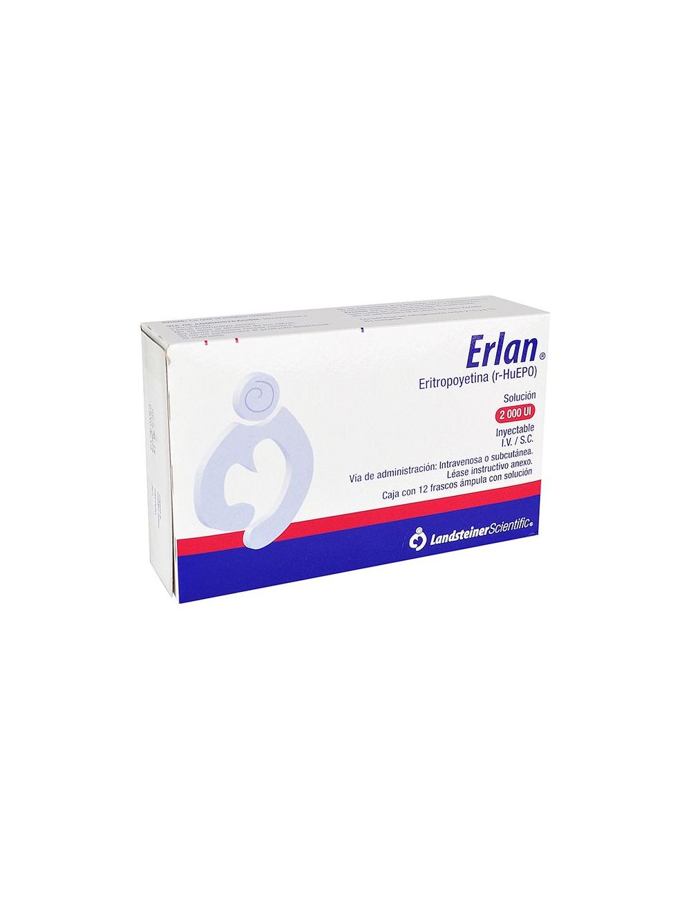 Erlan 2000 UI Caja Con 12 Frascos Ámpula - RX3 Erlan 2000 UI Caja Con 12 Frascos Ámpula - RX3