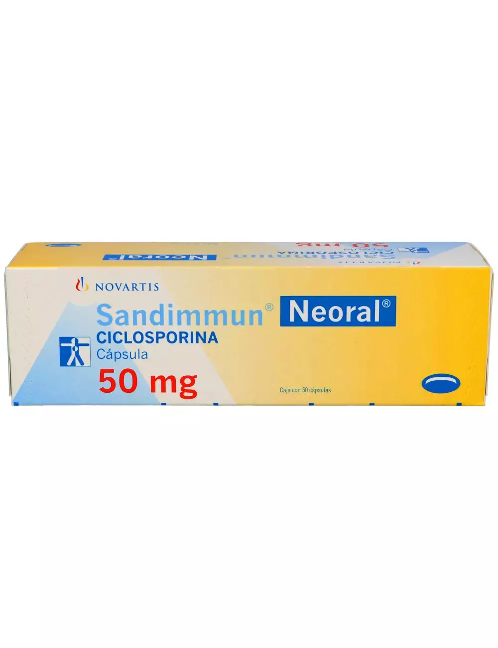Sandimmun® Neoral® 50 mg (Ciclosporina) - Caja con 50 Cápsulas - Laboratorio Novartis