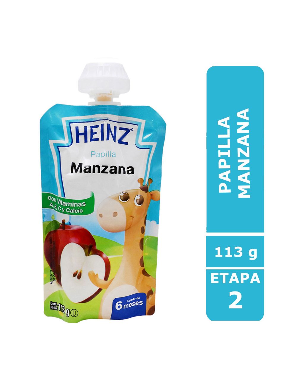 Papilla Heinz Empaque Flexipack Sabor Manzana Con 113 g