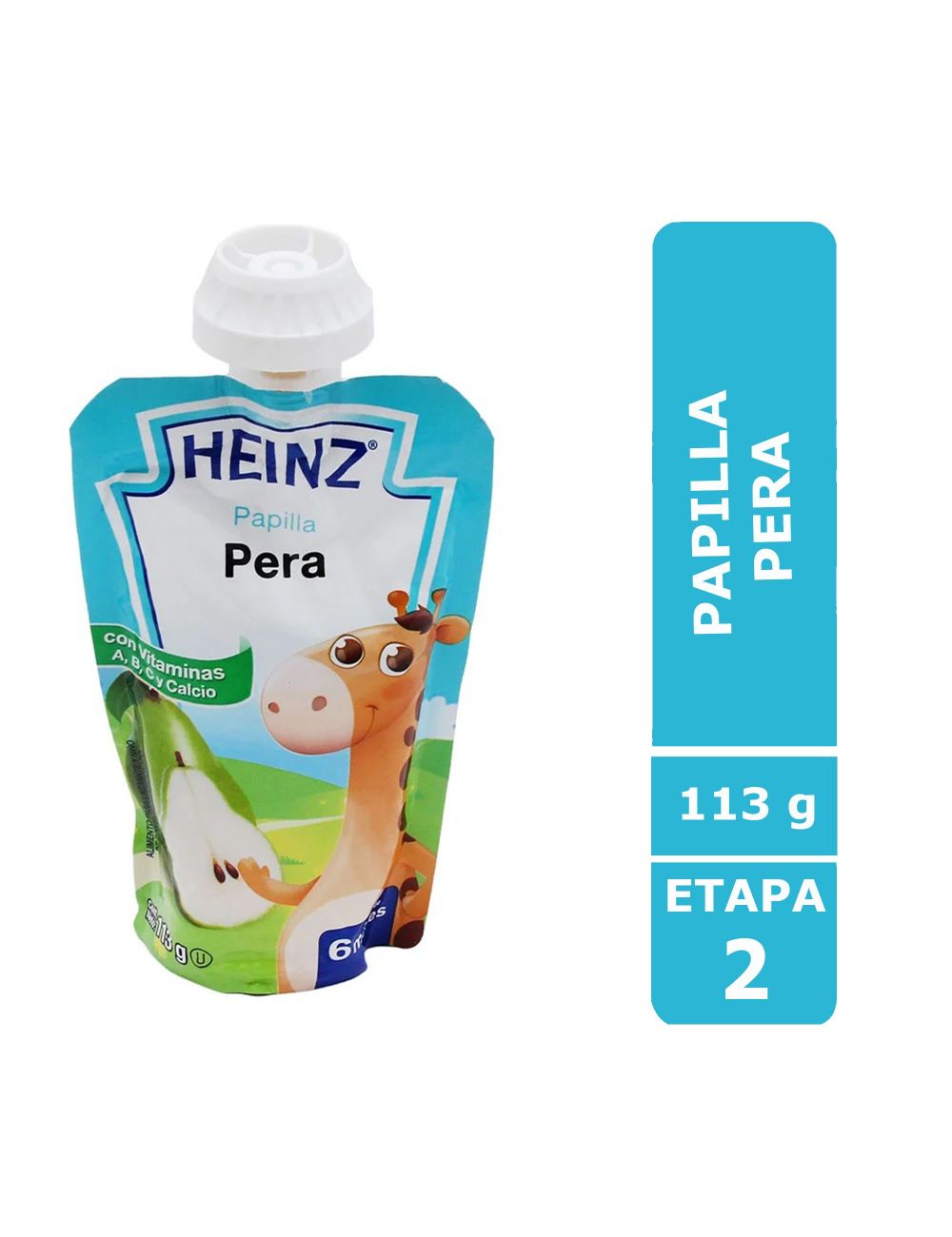 Papilla Heinz Empaque Felxipack Sabor Pera Con 113 g