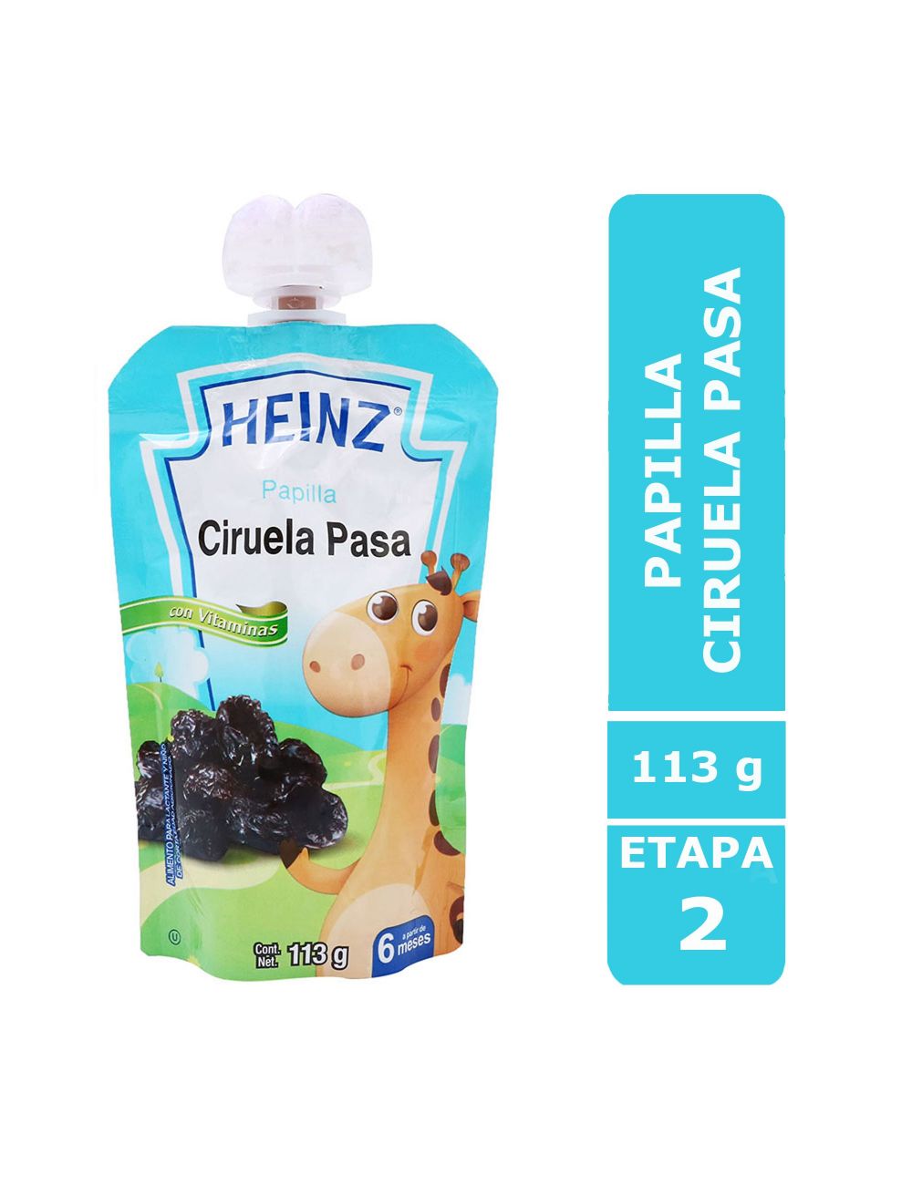 HEINZ PAPILLA SABOR CIRUELA PASA EMPAQUE CON 113 G