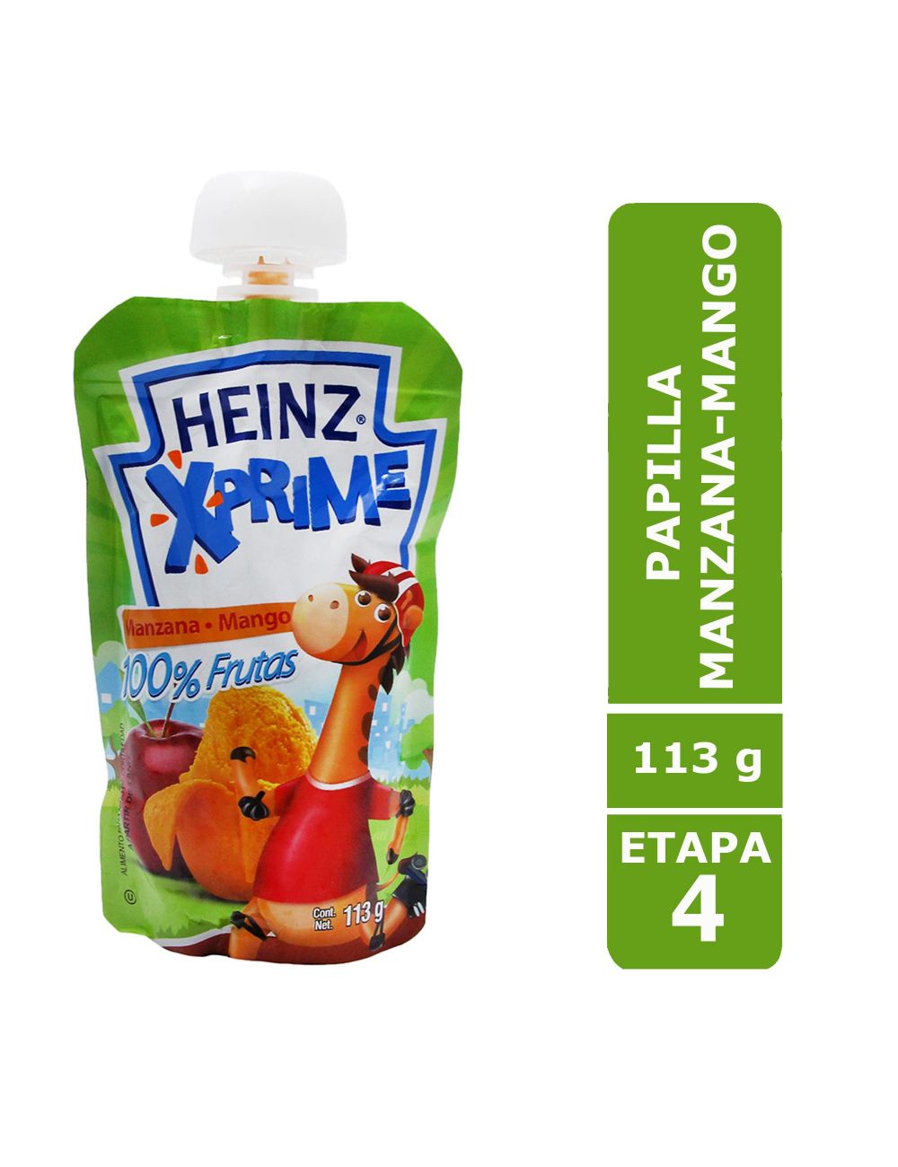 Heinz Papilla Sabor Manzana/Mango Empaque Flexipack Con 113 g