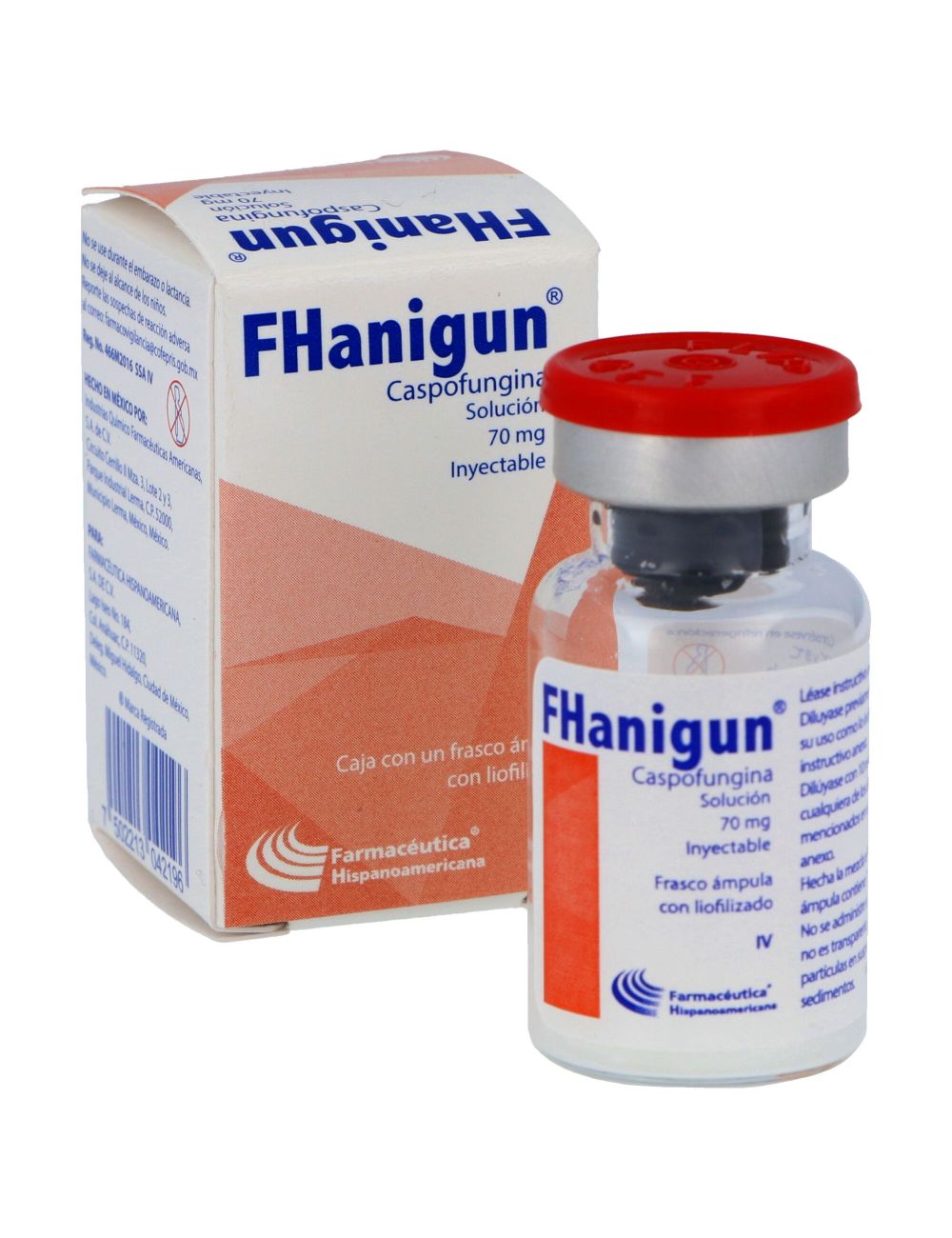 Fhanigun 70 mg Caja Con Frasco Ámpula Con Liofilizado